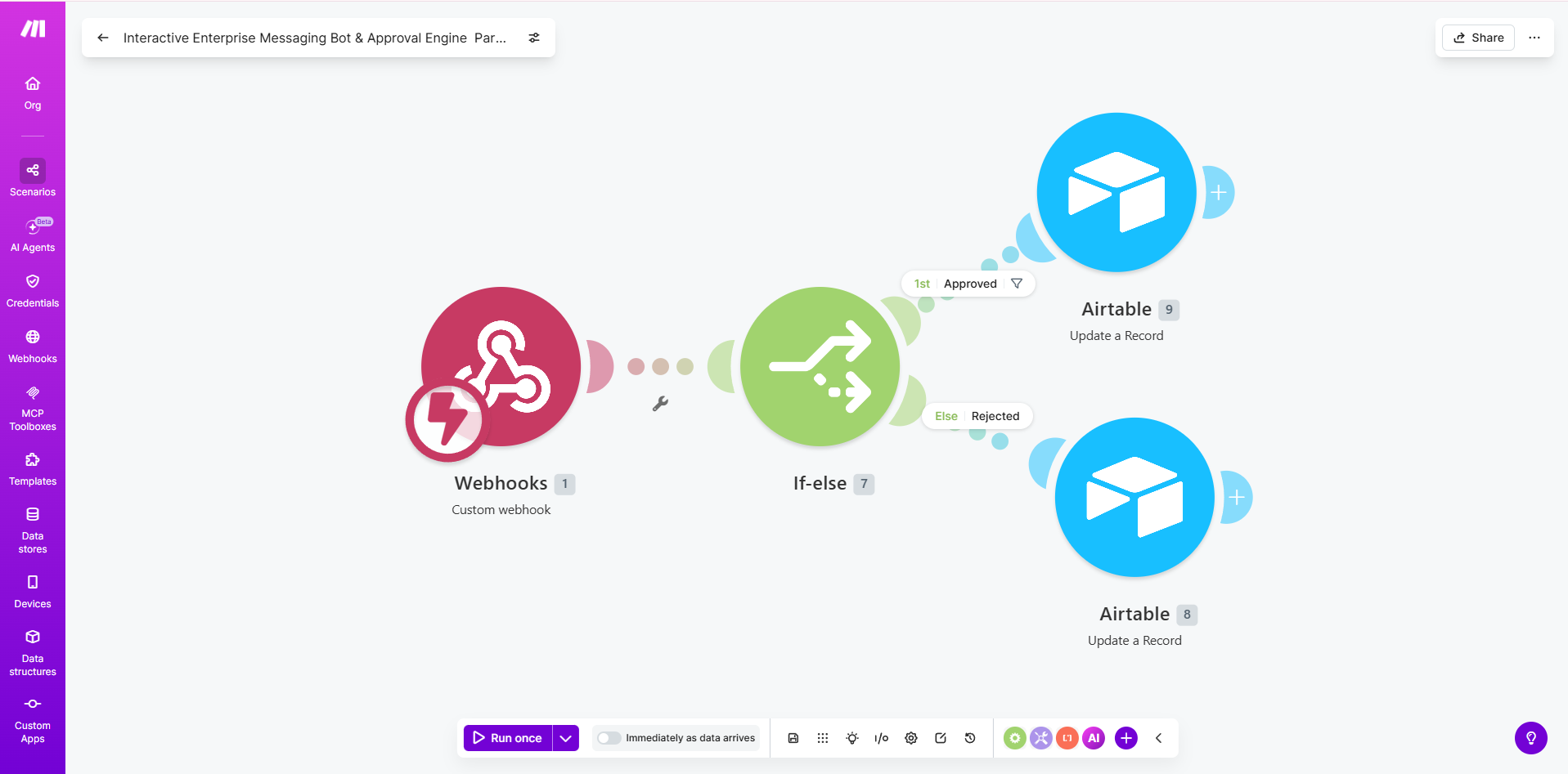 Enterprise Messaging Bot & Approval Engine
